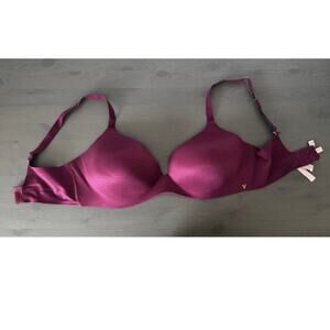 Victoria's Secret | Lightly Lined Demi Cup Bra in Burgundy Size 38DDD